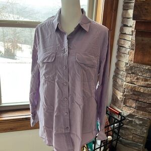 Chicos Lavender Button Down